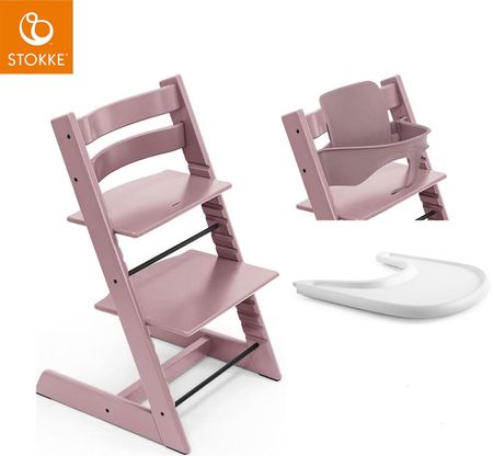 STOKKE TRIPP TRAPP レッド Stokke Tripp Trapp Baby Set - zestaw dla małego dziecka