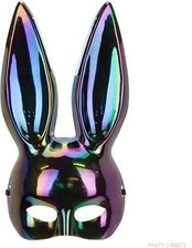 Zdjęcie Dodatek Do Stroju Na Halloween Karnawał Maska Opalizująca Królik Czarna MAS21010 - Człuchów