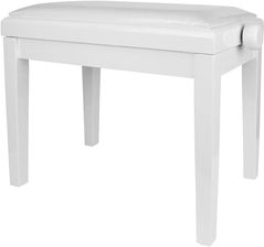Zdjęcie BE JOE PB10 WHITE GLOSS WHITE VINYL - ŁAWA DO PIANINA / KEYBOARDU - Poddębice