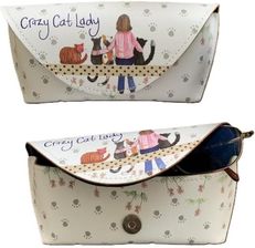 Zdjęcie Alex Clark Etui Na Okulary Gl09 Crazy Cat Lady Kociara - Szczawno-Zdrój