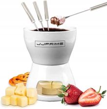 Zdjęcie Brandless Zestaw Do Fondue Ceramiczny Kociołek + 4 Widelczyki Do Sera Do Czekolady - Bisztynek