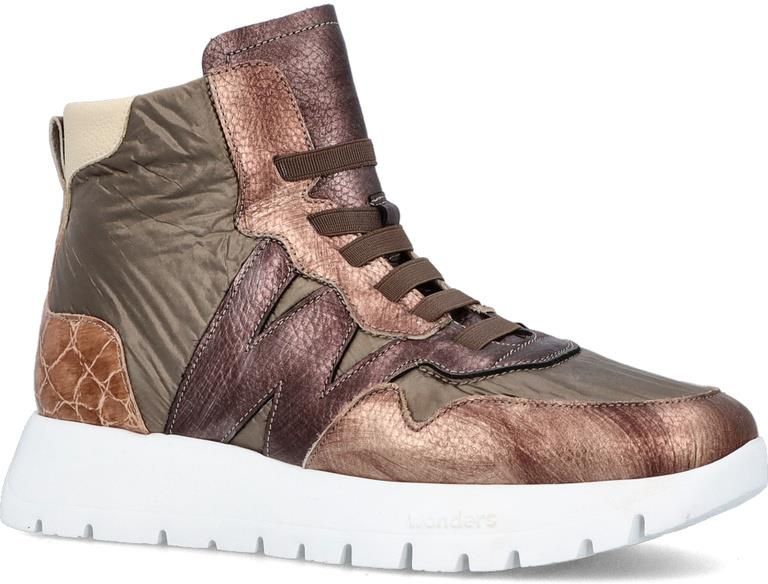 ⭐︎ Hernández⭐︎ Hiszpańskie sneakersy za kostkę - WONDERS A-2493 ZŁOTE