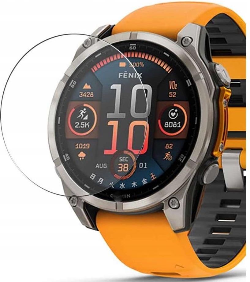 Cache De Protection En Métal Pour Capteurs Garmin - Compatible Fenix 8/8 Pro, Tactix 8, Quatix 8 (47 Mm), Couleur Grise