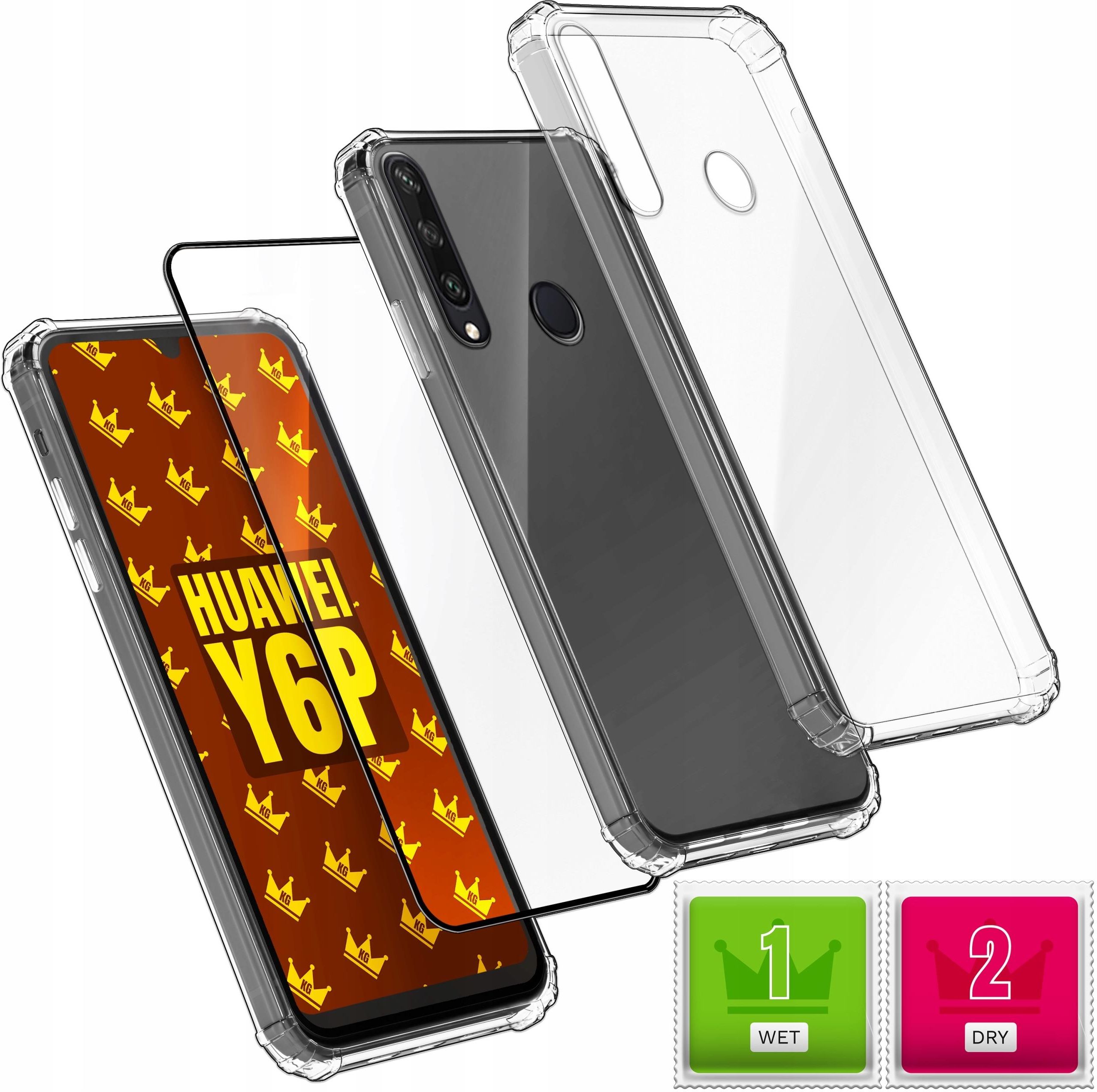 Verco Custodia per Huawei Y6P Case Anti Shock Cover per Huawei Y6P