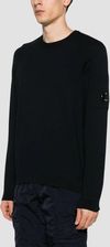 Zdjęcie C.P. COMPANY Czarny męski cienki sweter Crew Neck, Rozmiar M - Warszawa