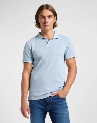 LEE GARMENT DYE POLO CONCRETE GRAY 112363859