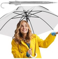 Zdjęcie Parasolka przezroczysta biała Malatec 13006 - Siemianowice Śląskie