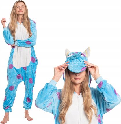 Piżama Damska Kombinezon Kigurumi Onesie Strój Sulivan Niebieski 155-165 M