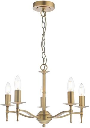 Dar Lighting Żyrandol Regulowany Marble Mar0545-Eh Świecznikowy Zwis Mosiężny (Mar0545Eh)