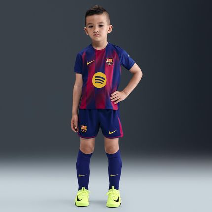 Nike Trzyczęściowy Strój Piłkarski Dla Małych Dzieci Fc Barcelona Stadium 2025/26 Wersja Domowa – Replika - Niebieski