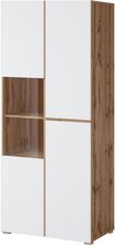 Zdjęcie Helvetia Witryna Cross 12 3D Dąb Wotan / Biały 192Cm - Ostroróg