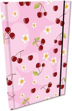 Zdjęcie Ev-Corp Notes A5 Kratka Z Gumką Soft Touch Wisienki W Różu - Sochaczew