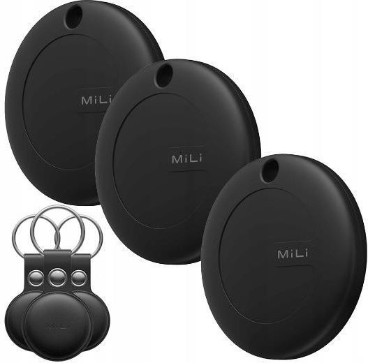 Zdjęcie Lokalizator MiLi MiTag APL czarny + czarne etui 3szt - Chorzele