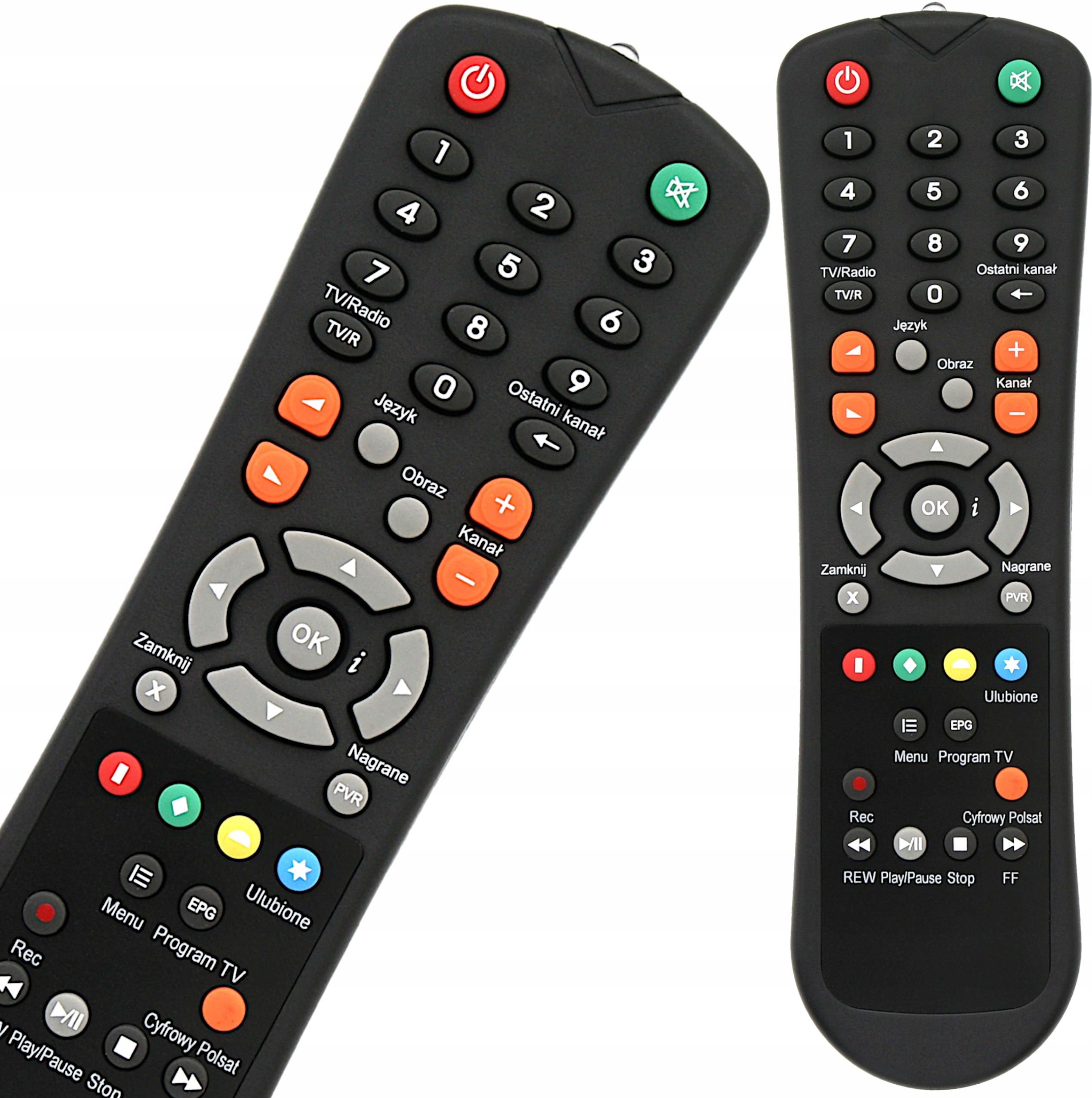 Pilot Do Dekodera EVOBOX Cyfrowy Polsat Zamiennik BEZ LOGA Telecomando PVR