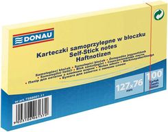 Zdjęcie Donau Bloczek Samoprzylepny Żółty 100 Karteczek 127x76mm - Piaseczno