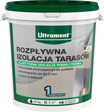 Zdjęcie Ultrament Rozpływna Izolacja Uszczelniająca Przeciwwodna Tarasów Balkonów 15kg - Pacanów