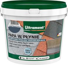 Zdjęcie Ultrament Papa w Płynie Renowacyjna do Gontu Papy Dachówki Blach Antracyt 4 kg - Maków Podhalański