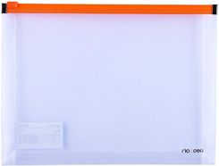 Zdjęcie Deli Teczka Na Suwak A5 Pp Pomarańczowa - Skała