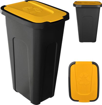Kadax Entrago kosz na śmieci 30l czarno-żółty (35559)