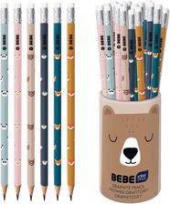 Zdjęcie Ołówek Drewniany Z Gumką Hb Interdruk Bebe Friends Mix Wzorów 1Szt. - Nowe Brzesko