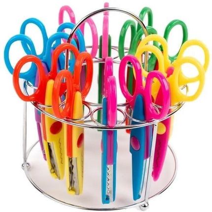 Fandy Nożyczki Dekoracyjne Na Stojaku 13,5Cm 12szt.