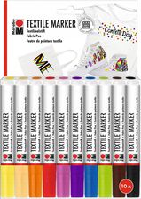 Zdjęcie Marabu Mazaki Markery Flamastry Do Ubrań Tkanin 10 Koszulek T-Shirtów Butów - Wolbrom