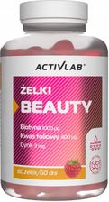 Zdjęcie Activlab Żelki Beauty, malina - 60 sztuk  - Pieniężno
