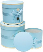 Zdjęcie Rozette Pudełko Flower Box Z Kokardą 3szt. Niebiesk - Bochnia