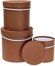 Zdjęcie Rozette Pudełko Flower Box 3szt. Brązowy - Słomniki