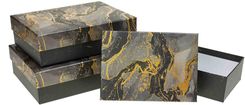 Zdjęcie Rozette Pudełko Prostokątne Z Kokardą 3szt. Marmur - Wadowice