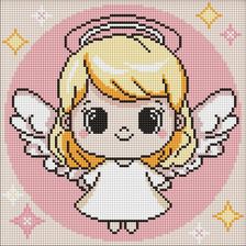 Zdjęcie Ideyka Diamentowa Mozaika Kids Święty Aniołek 30X30Cm - Dobczyce
