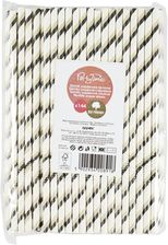 Zdjęcie Arpex Słomki Papierowe Łamane Czarne 144szt. - Kraków