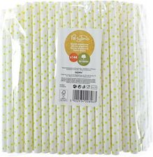 Zdjęcie Arpex Słomki Papierowe Shake 8Mm Żółte 144szt. - Wolbrom