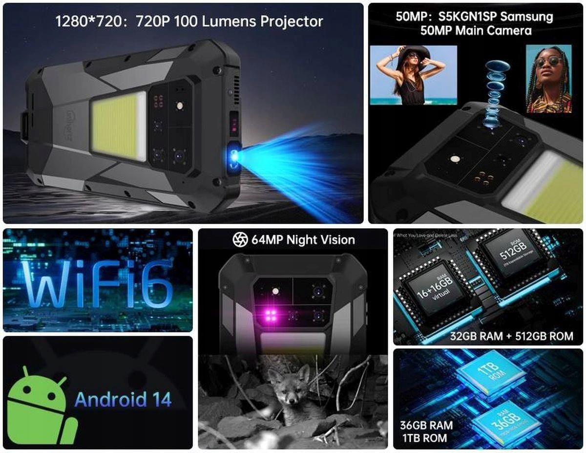 防水 防塵 耐衝 8849 Tank 4 pro 18GB/1TB 8849Tank4Proprojectorphone_2_-