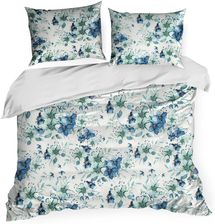 Zdjęcie Eurofirany Komplet Pościeli Spring (54) 140X200Cm + 70X80Cm Niebiesko-Biały - Ińsko