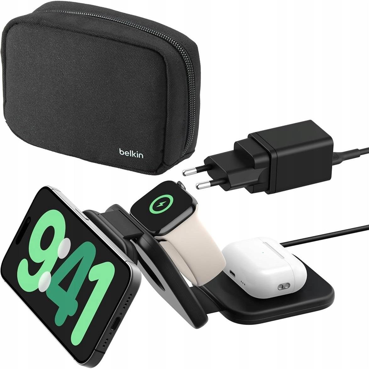 Ładowarka do telefonu Belkin BoostCharge Pro 3-in-1 Czarny
