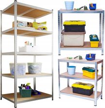 Zdjęcie Dooc Regał Magazynowy Metalowy 5X175kg 3W1 Do Garażu Piwnicy - Brzeg