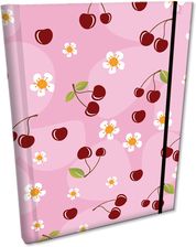 Zdjęcie Ev-Corp Notes B6 Kratka Z Gumką Soft Touch Wisienki W Różu - Nekla