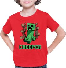 Zdjęcie Creeper - dziecięca koszulka na prezent dla fanów gry Minecraft - Tychy