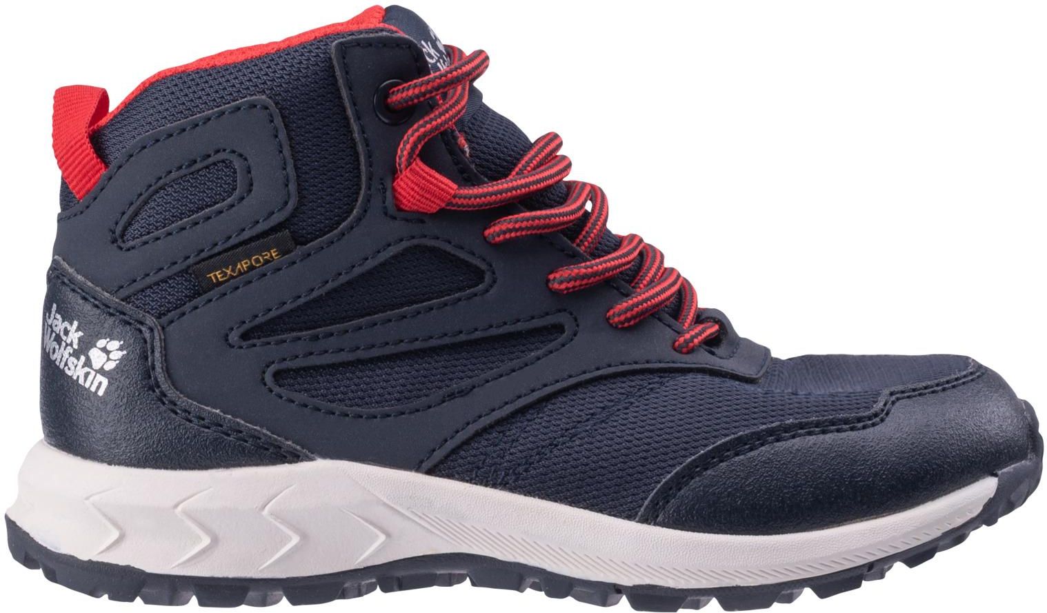 Hiking Shoes Jack Wolfskin Woodland Texapore Wt Mid K Dziecięce