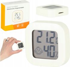 Termometr Higrometr Wilgotno�ciomierz Pokojowy Stacja Pogodowa Wy�wietlacz