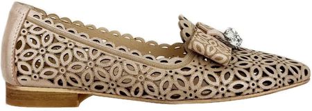 Baleriny damskie Boccato  010.724 24 T KAHVI pudrowy (34, Pudrowy)