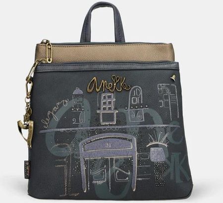 Kwadratowy plecak damski - ANEKKE MADEMOISELLE BOUTIQUE 41855-233