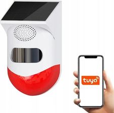 Zdjęcie SYRENA SOLARNA ALARM 120DB CZUJNIK PIR TUYA WiFi - Dobra