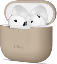 Zdjęcie Tech-Protect Etui na słuchawki Silicone do Apple Airpods 4 Beżowy - Nowa Ruda