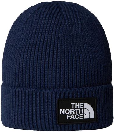 Czapka zimowa unisex The North Face LOGO BOX CUFFED granatowa NF0A8CHE8K2