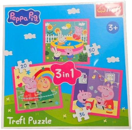 Trefl Puzzle 3W1 Peppa I Przyjaciele 34873 - Ceny i opinie - Ceneo.pl