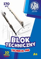 Zdjęcie Astra Blok Techniczny A4 10 Arkuszy 170G, - Dobre Miasto
