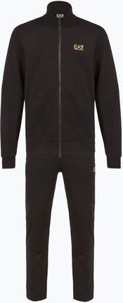 Dres męski EA7 Emporio Armani Train Core Identity Tracksuit FZ black/gold Wiosna 2025