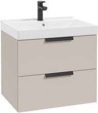 Zdjęcie Defra Szafka Łazienkowa Pod Umywalkę Faro 60Cm Szary Kaszmir Mat (001D06064) - Supraśl